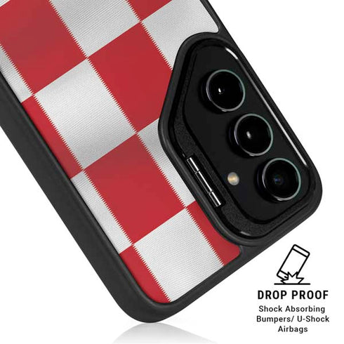 Croatia Soccer Flag Galaxy S24 FE Kickstand Case